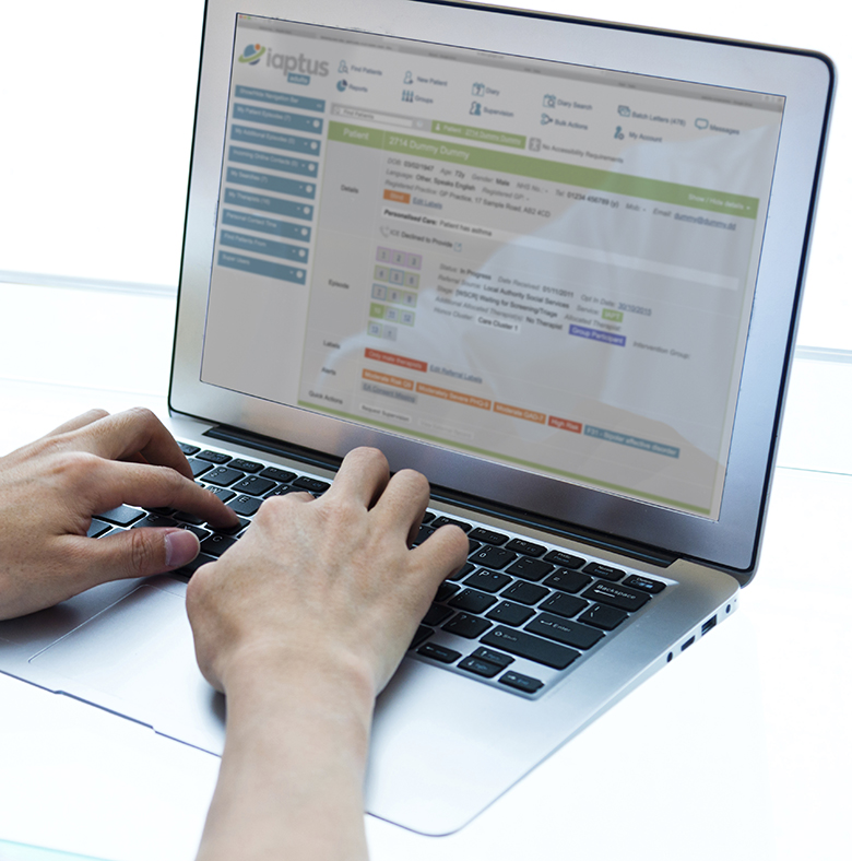 iaptus on a laptop