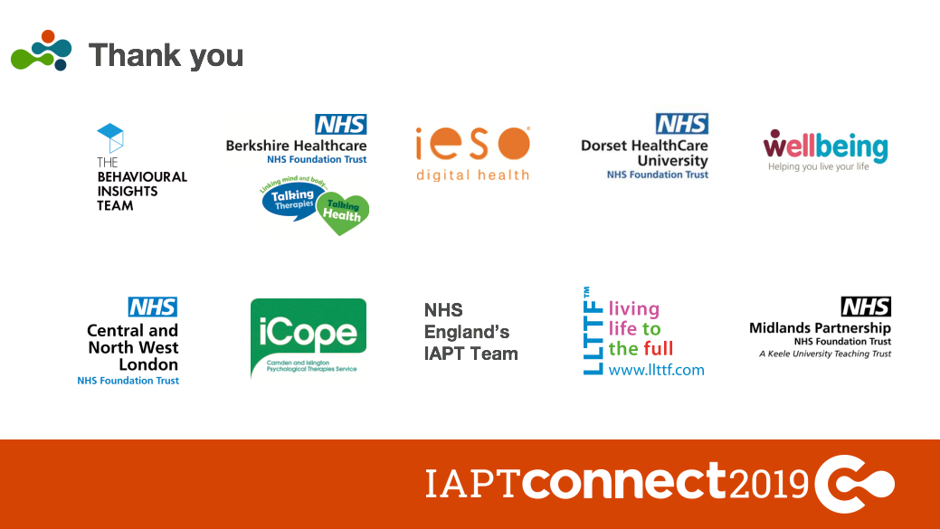 IAPT Connect 19 Thank you