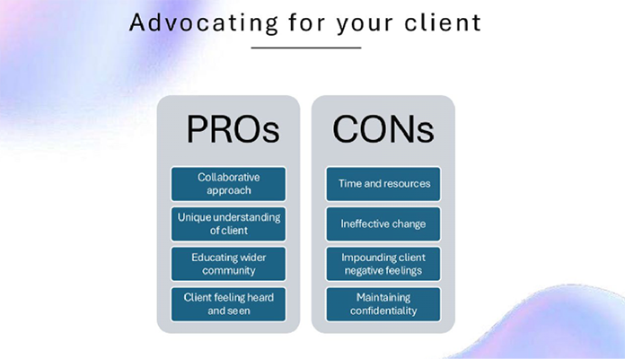 pros and cons of advocating for neurodivergent individuals